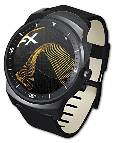 atFoliX Screen Protector compatible with LG G Watch R Screen Protection Film, anti-reflective and shock-absorbing FX Protector Film (3X)