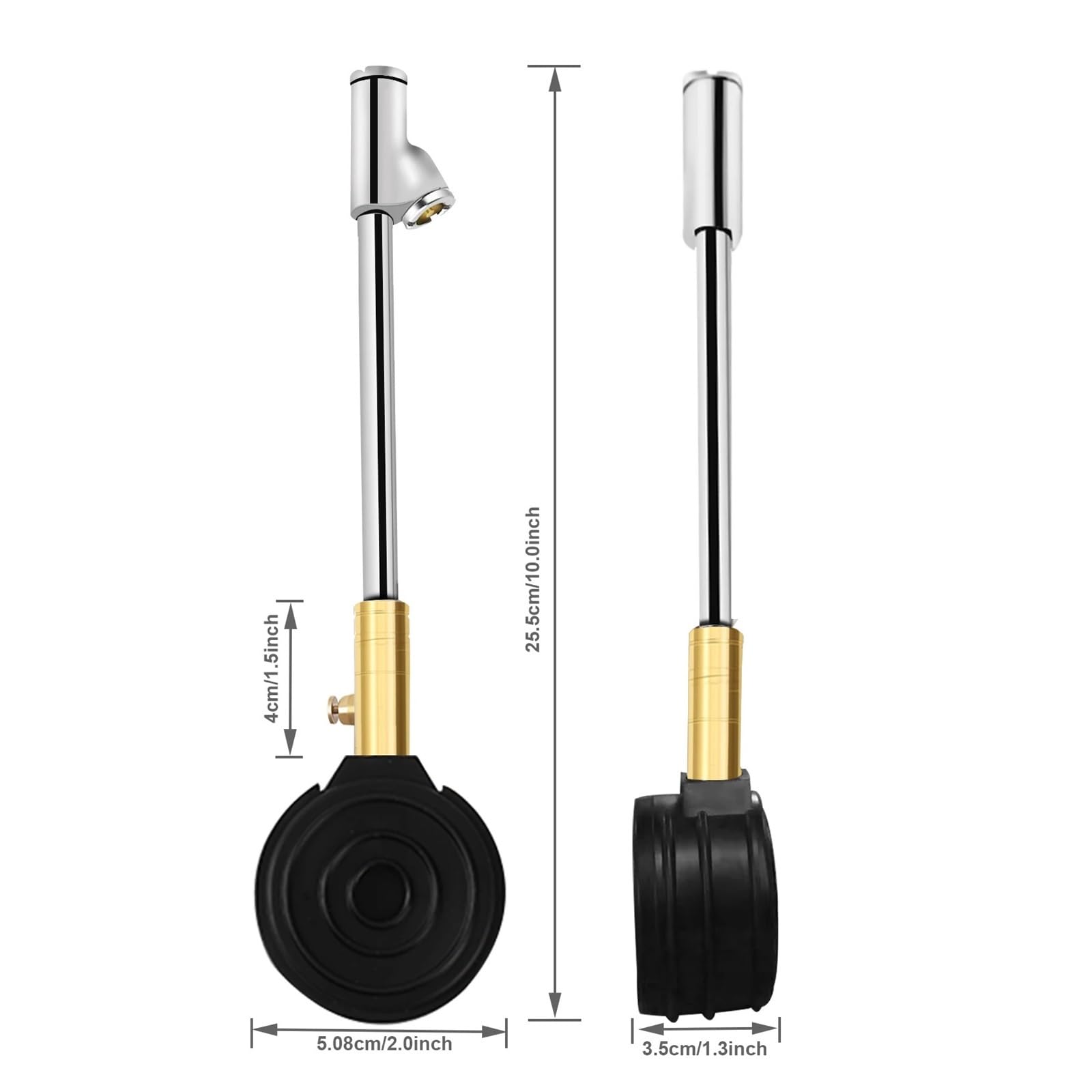 Manomètre De Pression Des Pneus À Double Tête, 160 PSI, For Camion Robuste, Jauge De Pression D'air Mécanique, Brille Dans La Nuit Facile à Utiliser