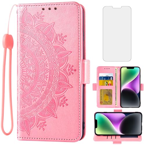 Étui portefeuille iPhone 14 protection intégrale en verre trempé