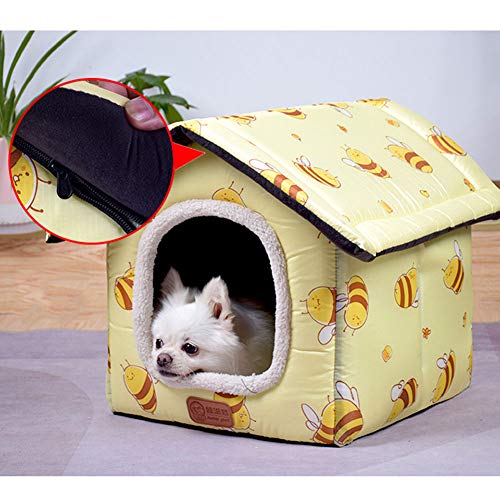Runing Pet Dog House Room Cat Tent Bed, Kitty House Self Warming Dog Cat Bed Pet Crates for Dogs Portable Folding Kennel… - Image 5