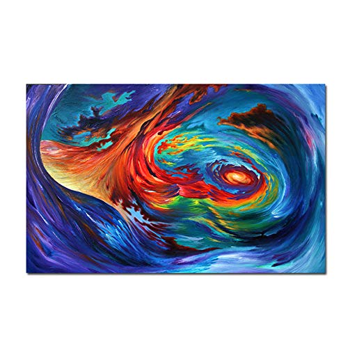 Pintura en lienzo HD Sin forma Paisajes Hiperrealismo Impresiones de carteles naturales Cuadro de pared para sala de estar-70x140cm (27.6'x55.1') Sin marco