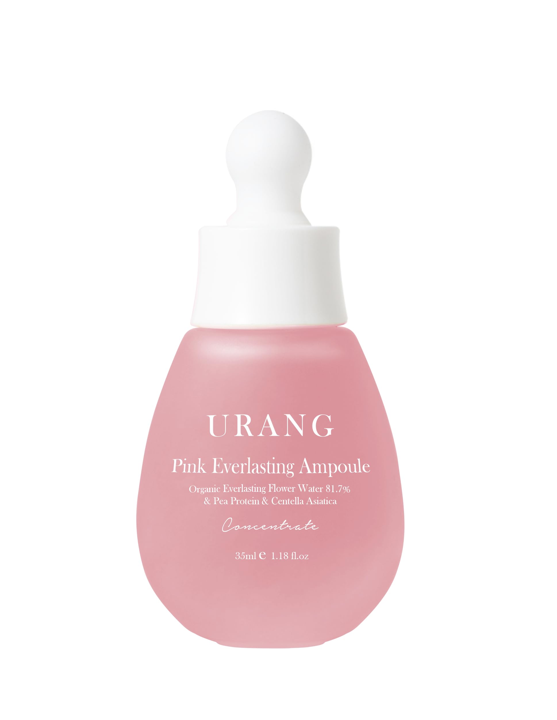 URANG Pink Everlasting Ampulle, Bio-Feuchtigkeitscreme unterstützt Elastizität und Lebendigkeit für Stumpfe Haut, natürliche, vegane Hautpflege für Damen und Herren, 300 ml