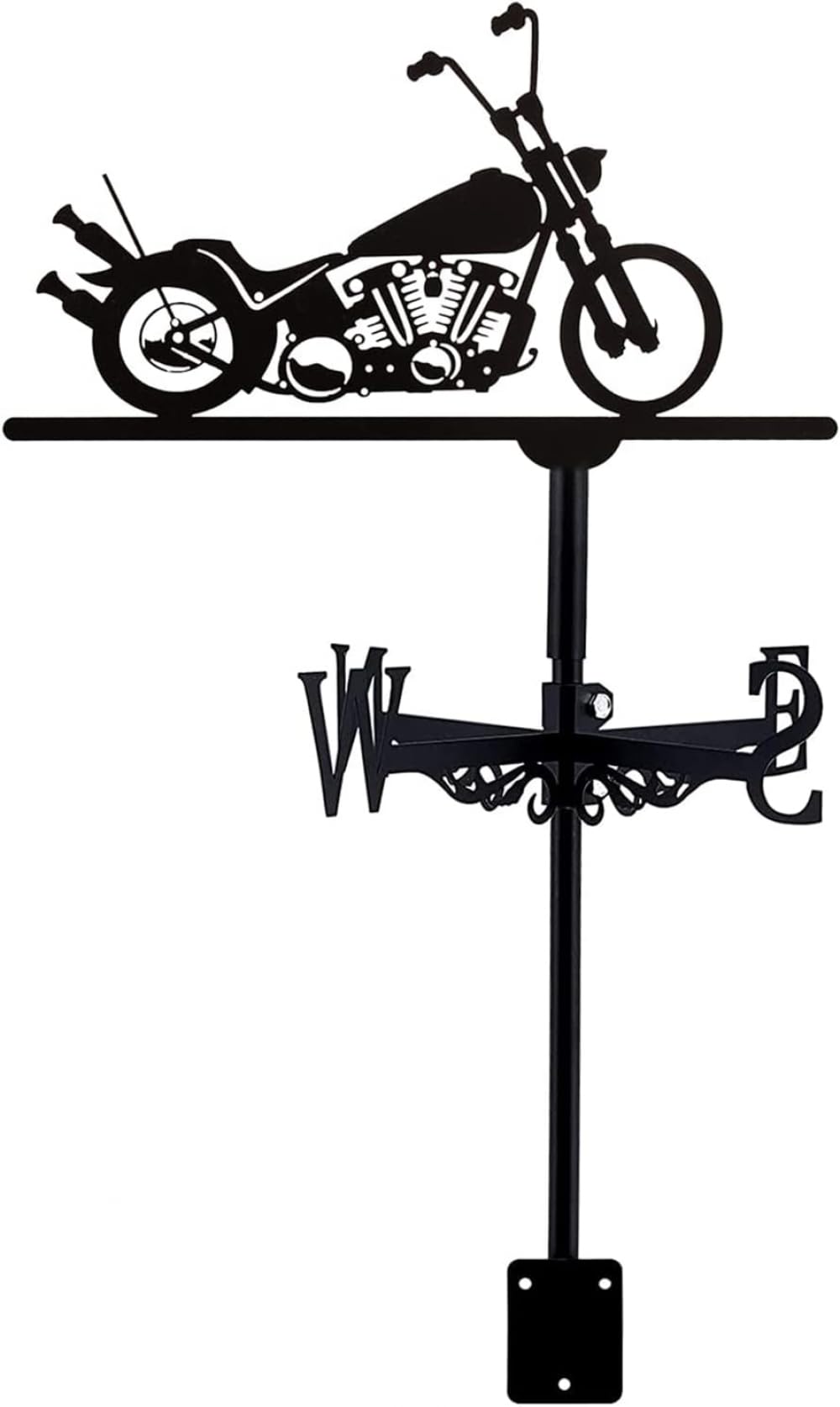 Girouette exquise en métal de moto pour toit en fer forgé durable