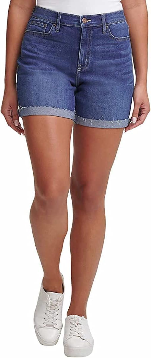 Womens Roll Cuff Short (Mediterranean, 4)