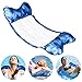 Gifort Flottantes Hamac, Hamac Gonflable Chaise Longue Gonflable Piscine Multi-Usage Pliable Flottantes Hamac Portable Flotteur Ultraléger