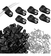 Amazon | VIPMOON ケーブルクリップ ネジ止め 100個入り 直径10.4mm R