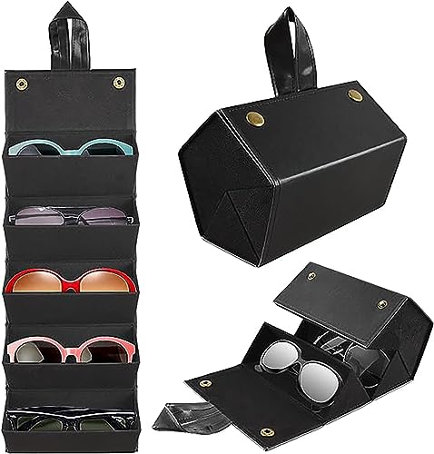 Image of House of Quirk Sunglasses Storage Box, Faux Leather Sunglasses Box