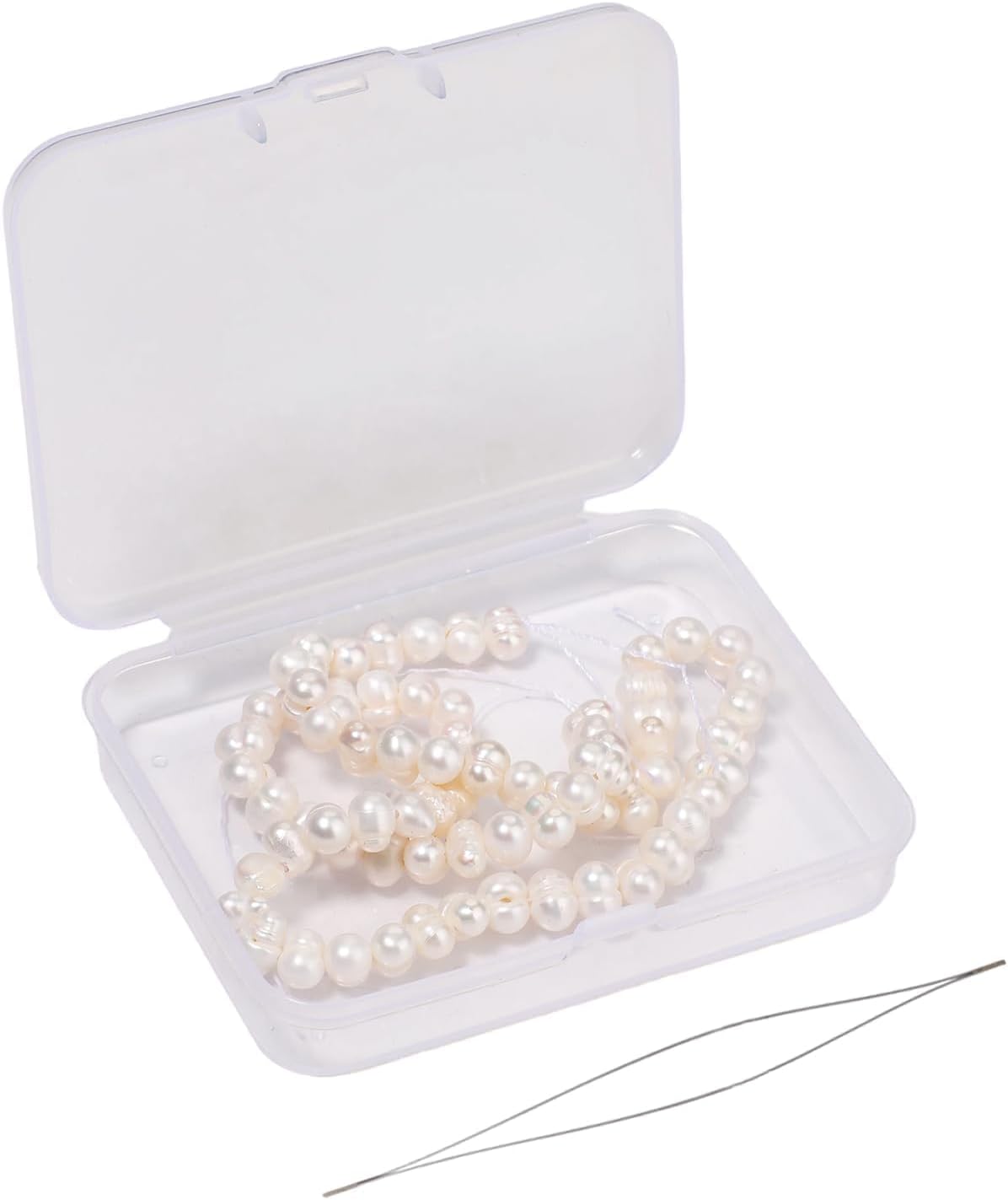 55pcs Natural Freshwater Pearl Strand, 6-7mm Round Pearl Beads for Jewelry Making, Crafting, DIY Bracelets and Necklaces - Image 9