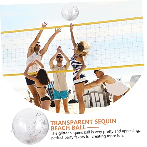 BESPORTBLE 3 Conjuntos De Bolas De Lantejoulas Infláveis ​​A Granel Bolas De Praia Infláveis ​​Para