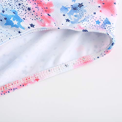 Girls Leotards for Gymnastics Ballet Dance Starry Sky Metallic Long Sleeve Leotards Unitards Bodysuit Dancewear Size 10