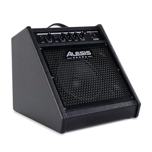 Alesis Nitro Amp Pro - Altavoz Monitor de Suelo para Sets de Batería Electrónica, Compacto, con Bluetooth, 80W, woofer 8", EQ, Entrada de Línea Extra, Compatibilidad Universal con e-Sets