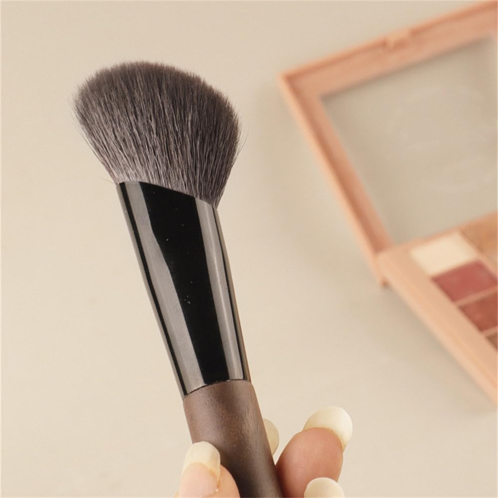 1pcs Artificial Fiber Contour Brush - Angled Face Sculpting Professional Blending Tool,Angled contour brush,150MM