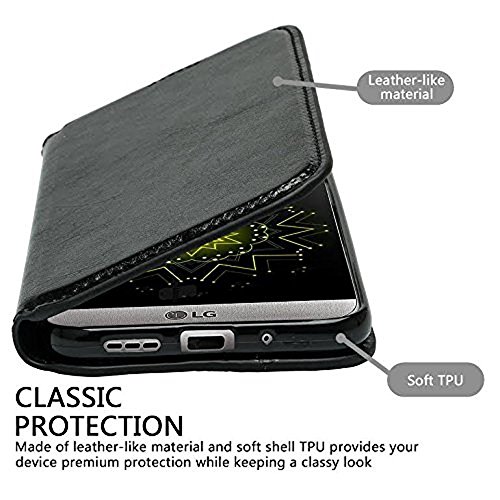 Soga Cover Compatible For Zte Tempo Case, Zte Majesty Pro Z799Vl Case, [Pocketbook Series] Leather Folio Flip Wallet Case For Zte Tempo (N9131) - Luxury Black #TOP4