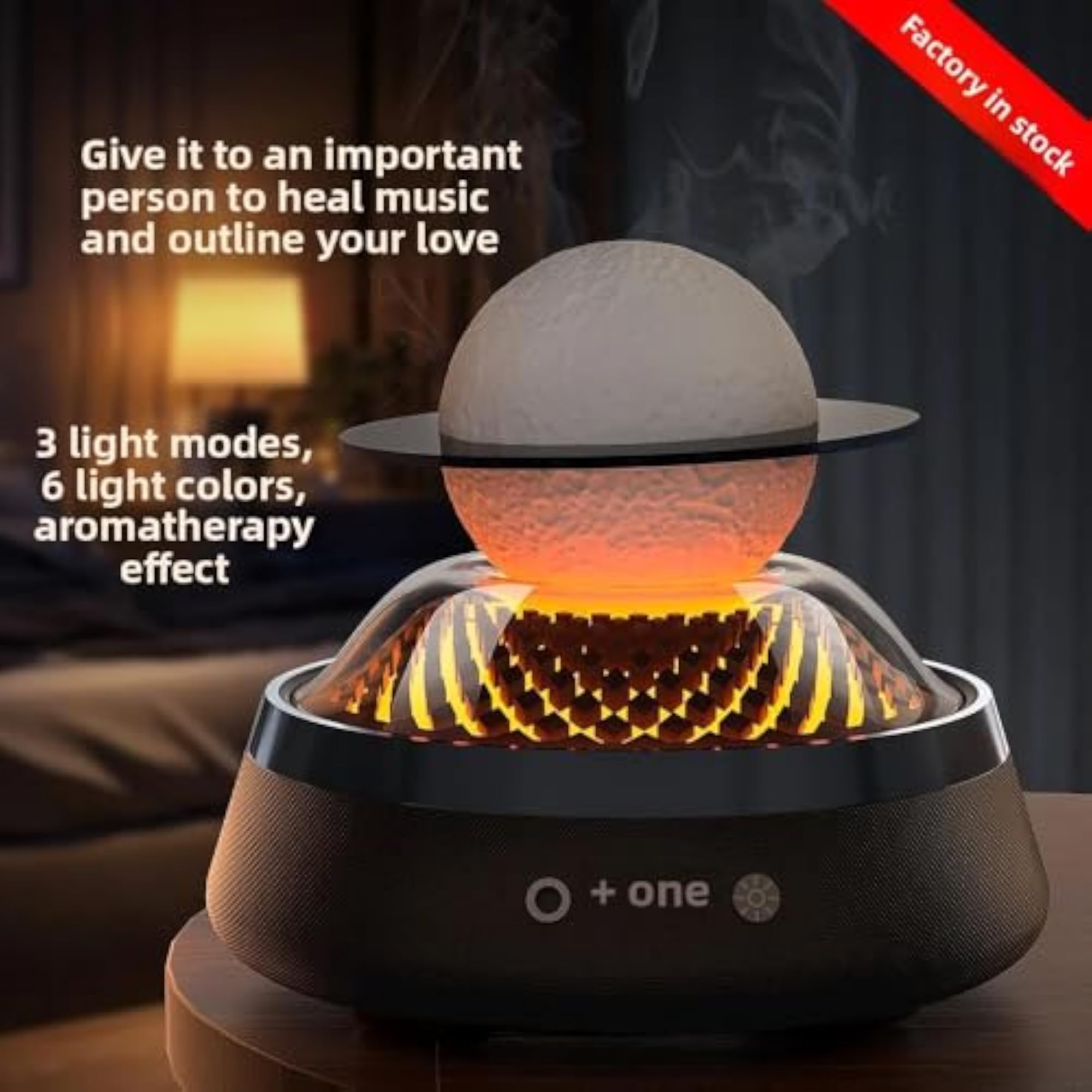 Essential Oil Bluetooth Speaker Diffuser with LED Night Light