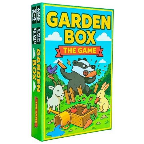 ElectroCab LLC Garden Box: The Game – Cute Gardening Card Game for Family Game Night | Harvest Crops, Steal from Friends & Outsmart Mischievous Animals | 2-4 Players, Ages 6+, 15-Min Rounds