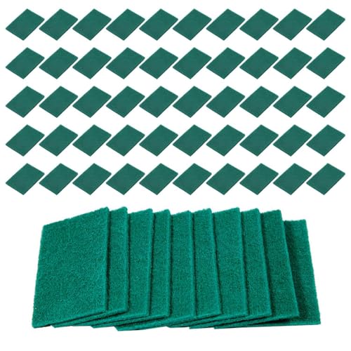 CWPFVQA Lot de 50 Chiffons À Récurer, Chiffons À Récurer Robustes, Chiffons De Nettoyage De Cuisine Anti-Rayures, Torchons Détachants, Chiffons À Récurer Réutilisables