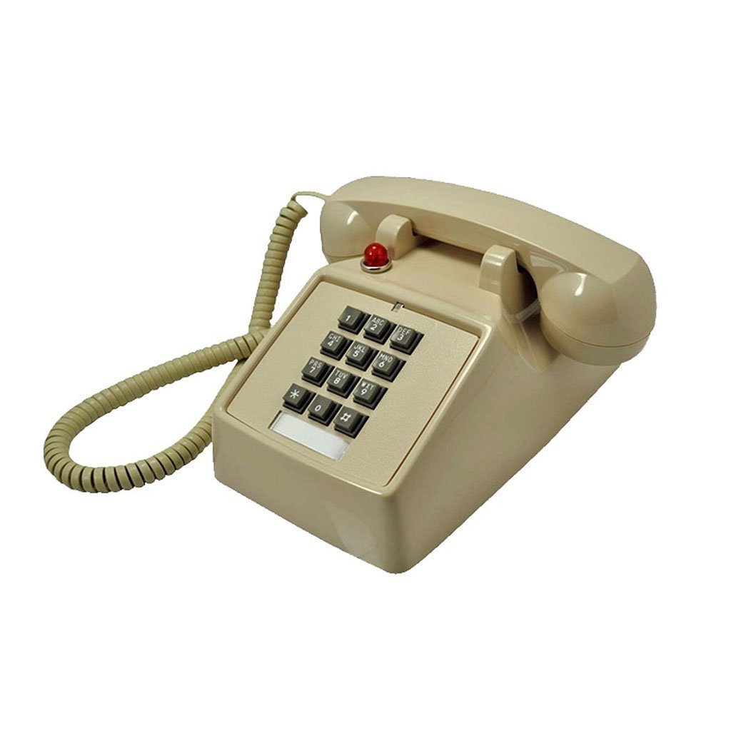 Telefon stacjonarny w stylu retro， Antyczny, retro, obrotowy telefon stacjonarny do biura domowego