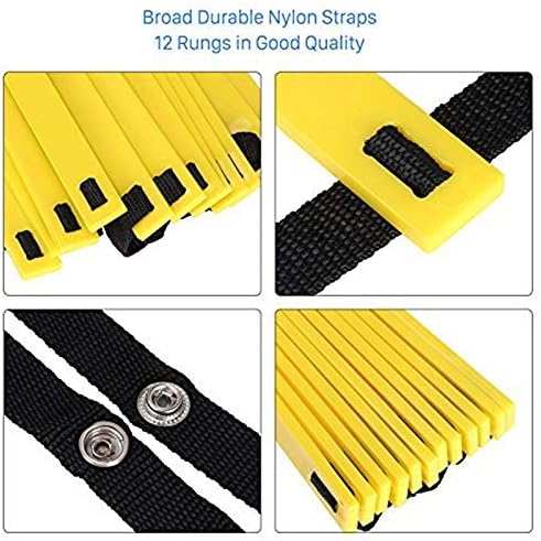 Pro Agility Ladder Agility Training Ladder Speed Flat Rung, Speed Agility Ladder with Carrying Bag for Soccer Football Training - Multi Choice: 8, 12 Rung