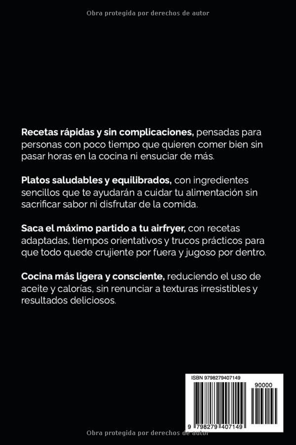 Miniatura 2 de Recetas para Airfryer 101 Platos Rápidos y Saludables para Freidora de Aire (Cocina Fácil en Casa) (Spanish Edition)