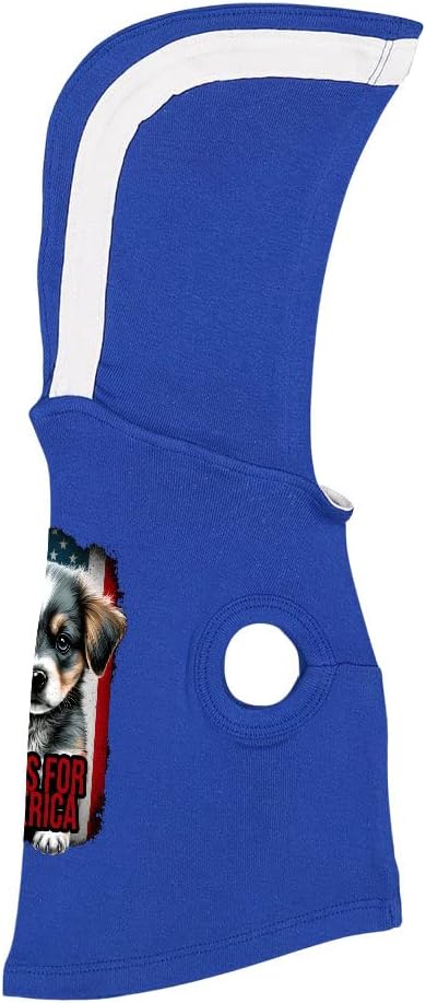 Patriotic Design Dog Shirt with Hoodie - Quote Dog Hoodie - Cute Dog Clothing - Gray White, 2XL