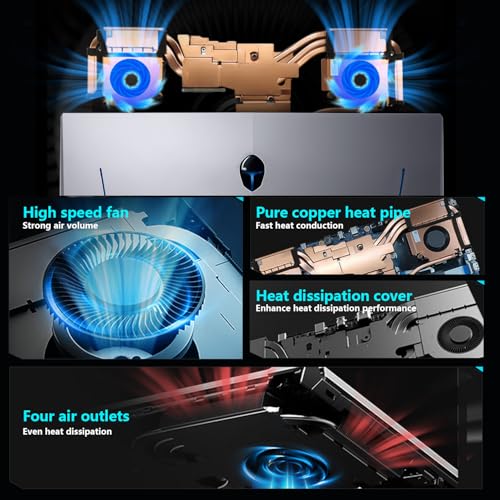Image of Thunderobot Storm 17 Gaming Laptop, 17.3 inch FHD 144Hz Display, Core i5-12450H, GeForce RTX 3050, 16GB RAM, 512GB SSD, RGB Backlit Keyboard, HDMI, Wi-Fi, Win 11 Home, Black