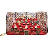 [YINGD] ひな祭り 雛人形 雛祭り ひな人形 7 すべての財布 長財布 本革 薄型二つ折り スマホ入れ可 シンプル 小銭入れ カード 現金 大容量収納 ファスナー ビジネスウォレッ 男女兼用 人気 クリスマス/新年プレゼント