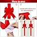 WILLBOND 6 Pcs Red Christmas Cabinet Ribbons Bows Large Red Bow Christmas Door Kitchen Cabinet Ribbon Bows Locker for Xmas Holidays Party Decorations Supplies