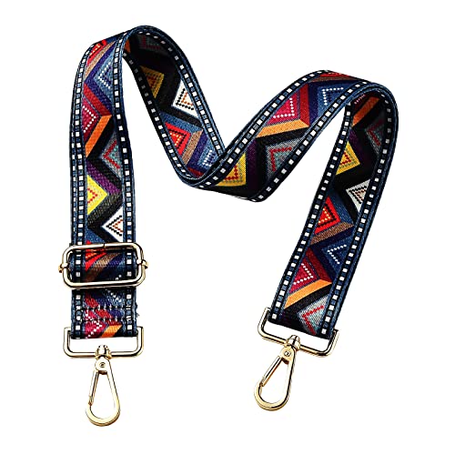 Image of BEEFLYING Geometric Pattern Adjustable Nylon Bag Chains Strap Replacement Belt Crossbody Canvas Purse Strap Shoulder Strap Nylon Bag Straps for Bag Replacement Repairing Accessories