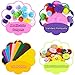 WATINC 1000Pcs DIY Art Craft Kit for Kids Creative Pompoms Pipe Cleaners Feather Foam Flowers Letters Crystal Sticker Felt Wiggle Googly Eyes Sequins Button Colorful Wooden Sticks Paper Party Supplies