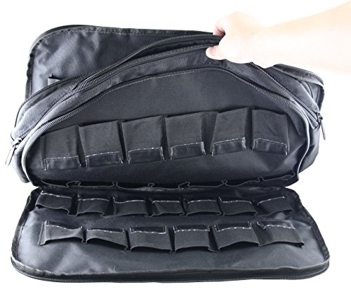 Bolsa de almacenamiento para hombro EXMAX® para transmisor receptor de sistema de guía de tour inalámbrico u otro producto pequeño (52 ranuras) miniatura 3