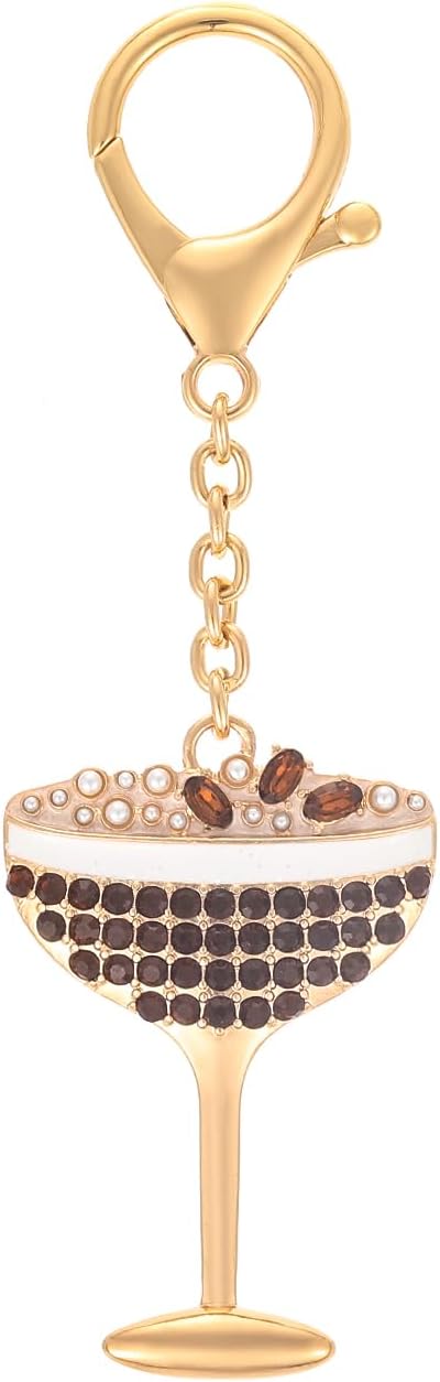 Madison Tyler Cute Keychains for Women | Martini Olive Bald Eagle Golf Espresso Martini Bag Purse Charms for Handbags