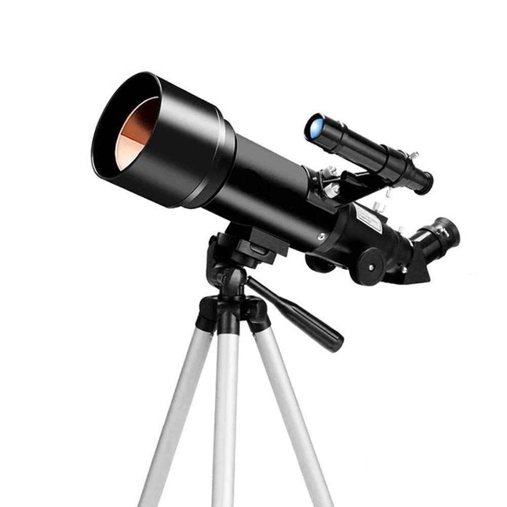 Teleskop dla dorosłych dzieci, apertura 70 mm, astronomiczny teleskop refraktorowy AZ 400 mm BAK4 Pryzmat FMC Teleskop soczewkowy do astronomii z mocowaniem do smartfona i statywem do obserwacji