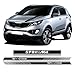 3 pezzi da corsa sport porta strisce laterali gonna adesivo cofano auto decalcomania, per Kia Sportage 3 4 SL QL GT linea accessori 2020 2021