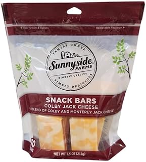Sunnyside Farms, Cheese Snack Bars, Colby Jack, 7.5 Ounce