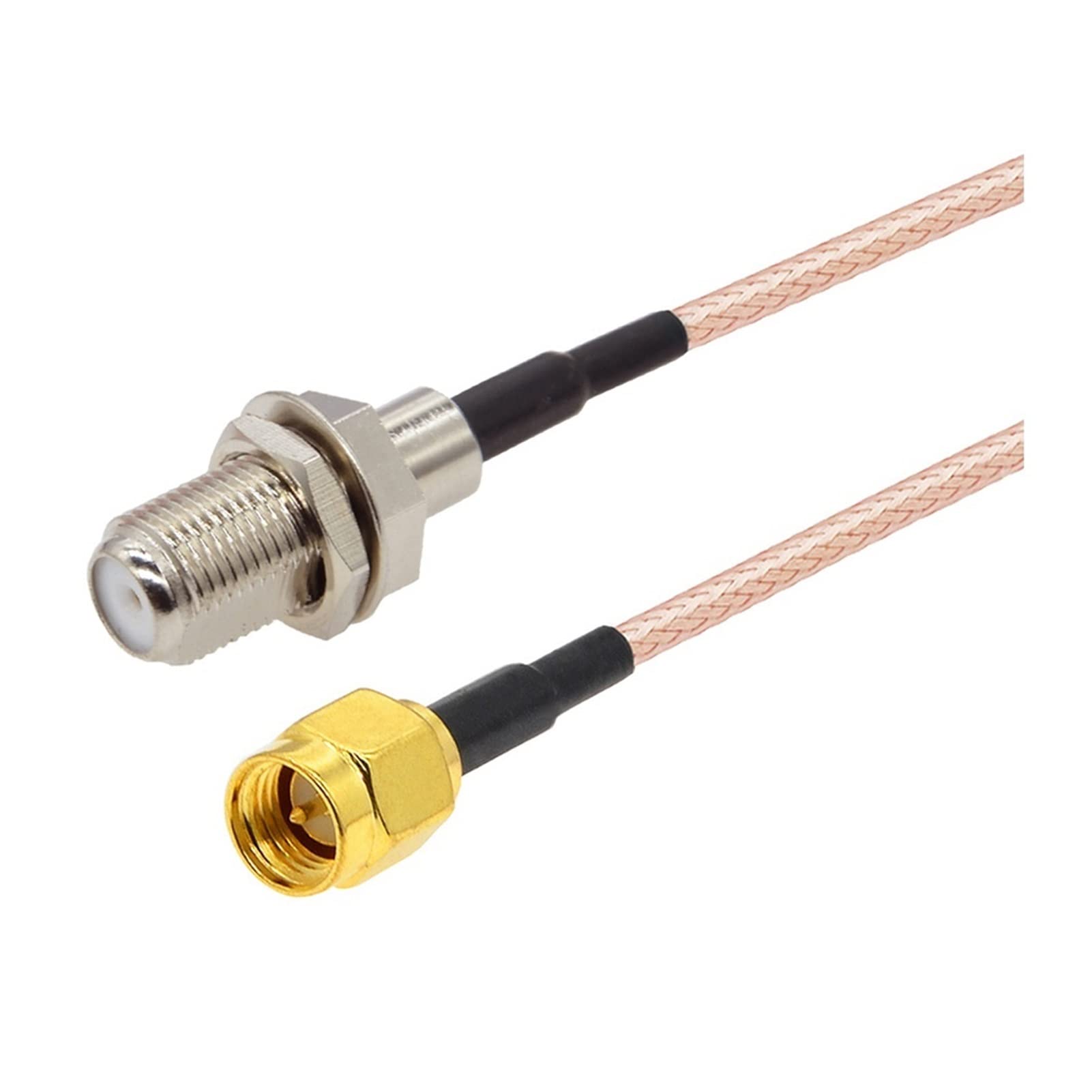 2pcs / lot Sma. Connecteur mâle à f RG316 Câble tretc WIFI Câble d'extension du routeur antenne SMA F Câble Rf. Jumper coaxial(F to SMA Male,30CM)