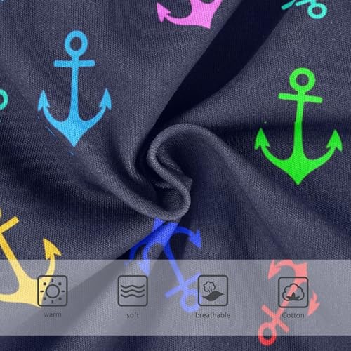 Personalized Girls Underwear Toddlers 2t Cotton Little Girl Panties Colorful Anchors Navy Black Briefs Kids Undies3