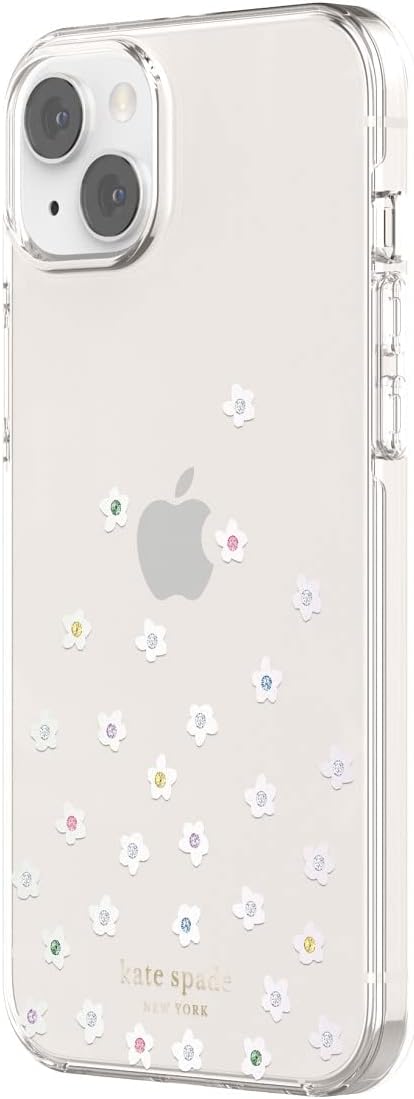 kate spade new york Protective Hardshell Case Compatible with Apple iPhone 14 Plus - Pearl Wild Flowers [KSIPH-224-WDFPR] - Image 3