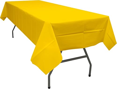 Miniatura 9 de PARTY ULYJA Paquete de 2 manteles de plástico redondos de 84 pulgadas, desechables, color azul océano, resistentes para comedor, cumpleaños, boda,