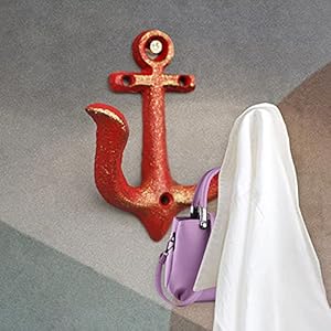Notakia Vintage Rustic Cast Iron Nautical Anchor Design Wall Hooks Coat Hooks Rack, Decorative Wall Mounted Antique Shabby Chic Metal Towel Coat Hooks Hanger,Screws Included (4 PCS) Notakia Vintage Rustic Cast Iron Nautical Anchor Design Wall Hooks Coat Hooks Rack Decorative Wall Mounted Antique Shabby Chic Metal Towel Coat Hooks HangerScrews Included 4 PCS