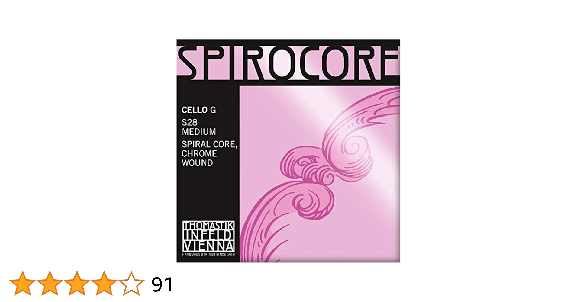 チェロ1/2弦 G線C線 スピロコア Amazon.co.jp: SPIROCORE
