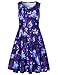 Produktbild AIDEAONE Mädchenkleid, ärmellos, Rundhalsausschnitt, niedlich, lässig, Bedruckt, Partykleid, Sommerkleid Gr. 8-9 Jahre, Galaxy
