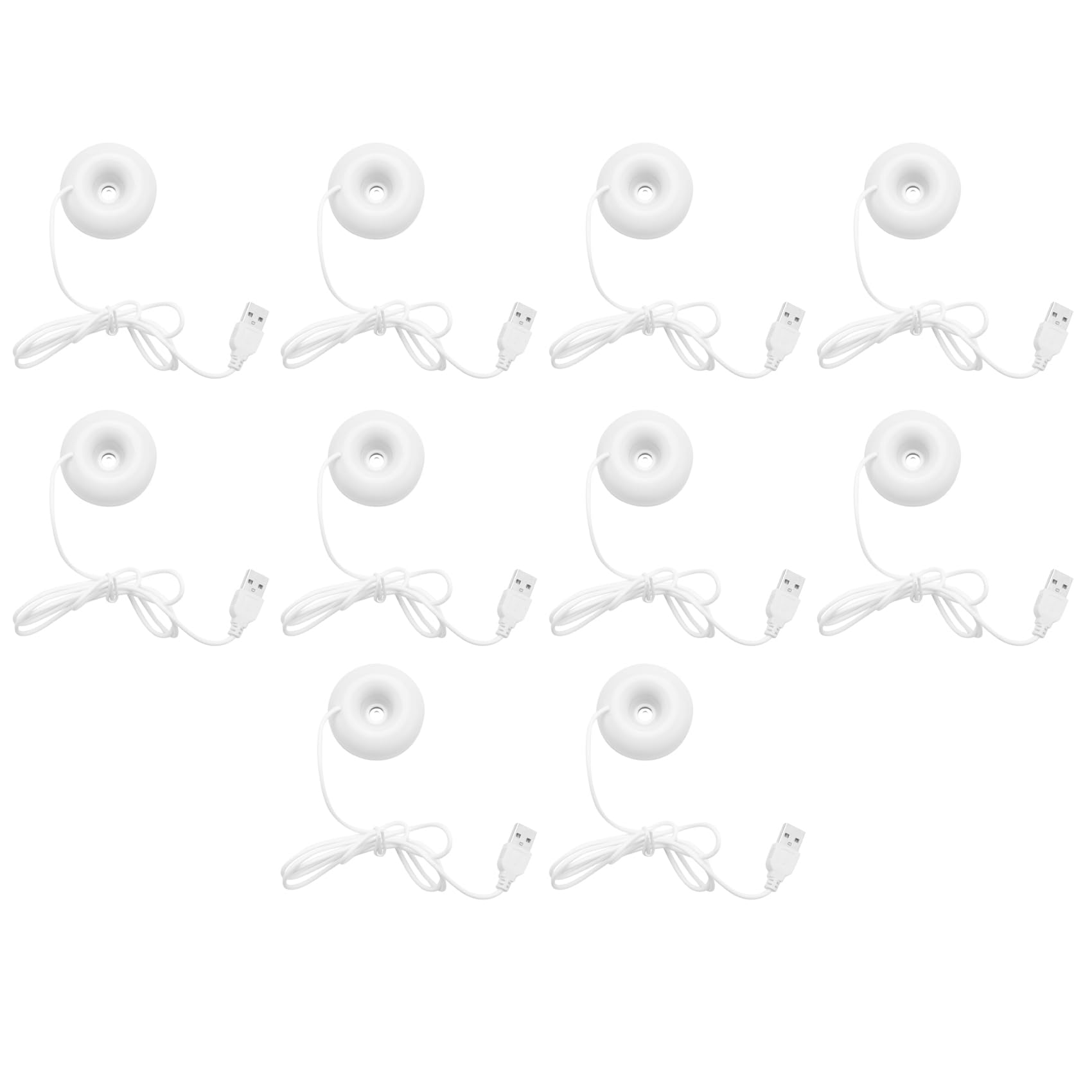 Hndhbfgrt 10X White Donut Humidifier Usb Desktop Mini Humidifier Portable Air Purifier White