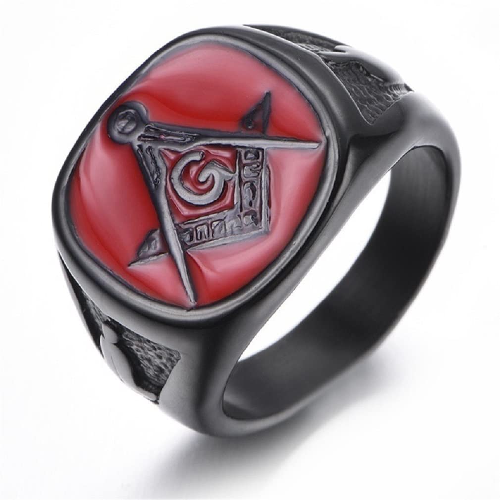 Buy Masonic Ring for Men, Masonic Freemason Ring, Retro Freemason