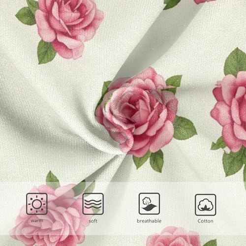 Vintage Floral Pink Flowers Beige Girls Underwear Toddlers 2t Cotton Girl Panties Cute Designer Briefs Undies Kids3