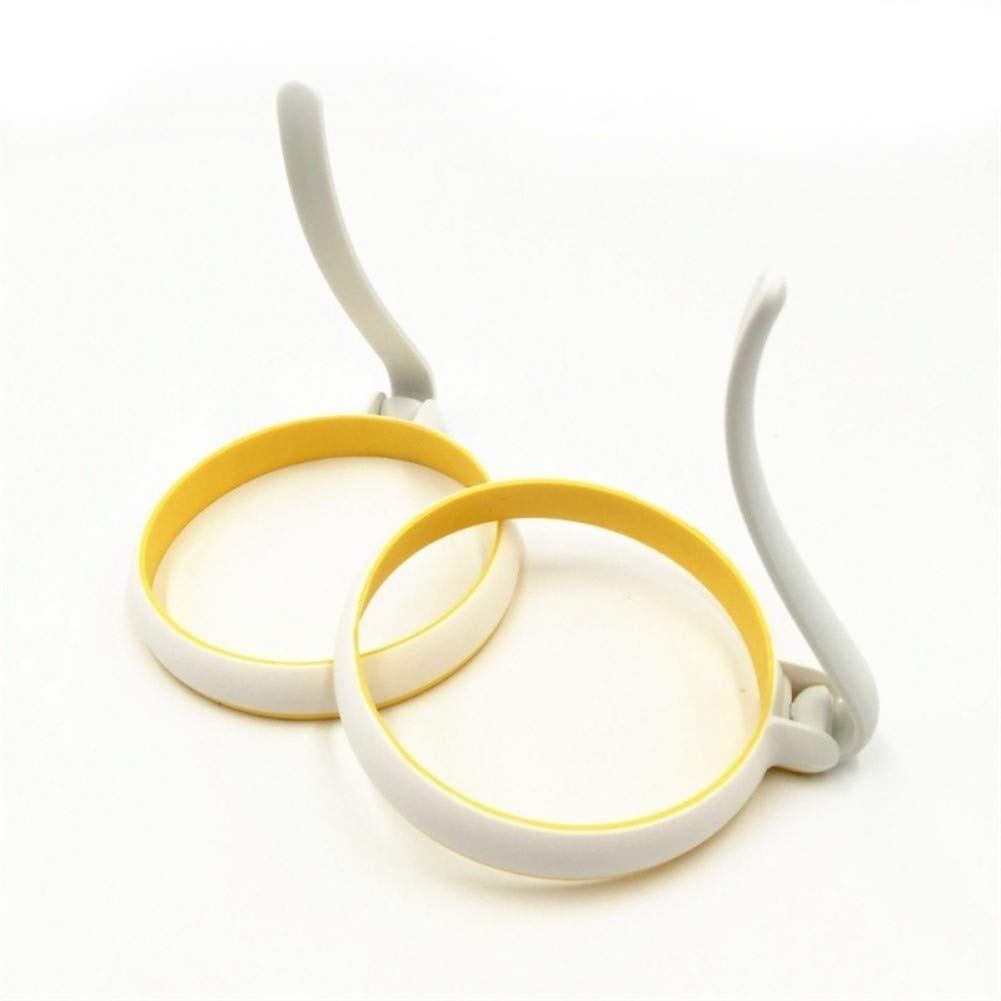 Pancake Egg Pancake Rings Nonstick Cooking Tool Egg Ring Maker Cheese Cooker Pan Flip Eggs Mold Kitchen Baking Accessories perfect (Color : White)