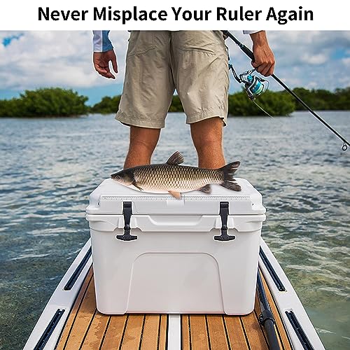 Kayak Fish Ruler, 39inch Adhesive Fishing Measuring Tape for Boat, Kayak, Cooler, Workbench (Double Scales, 1PC)