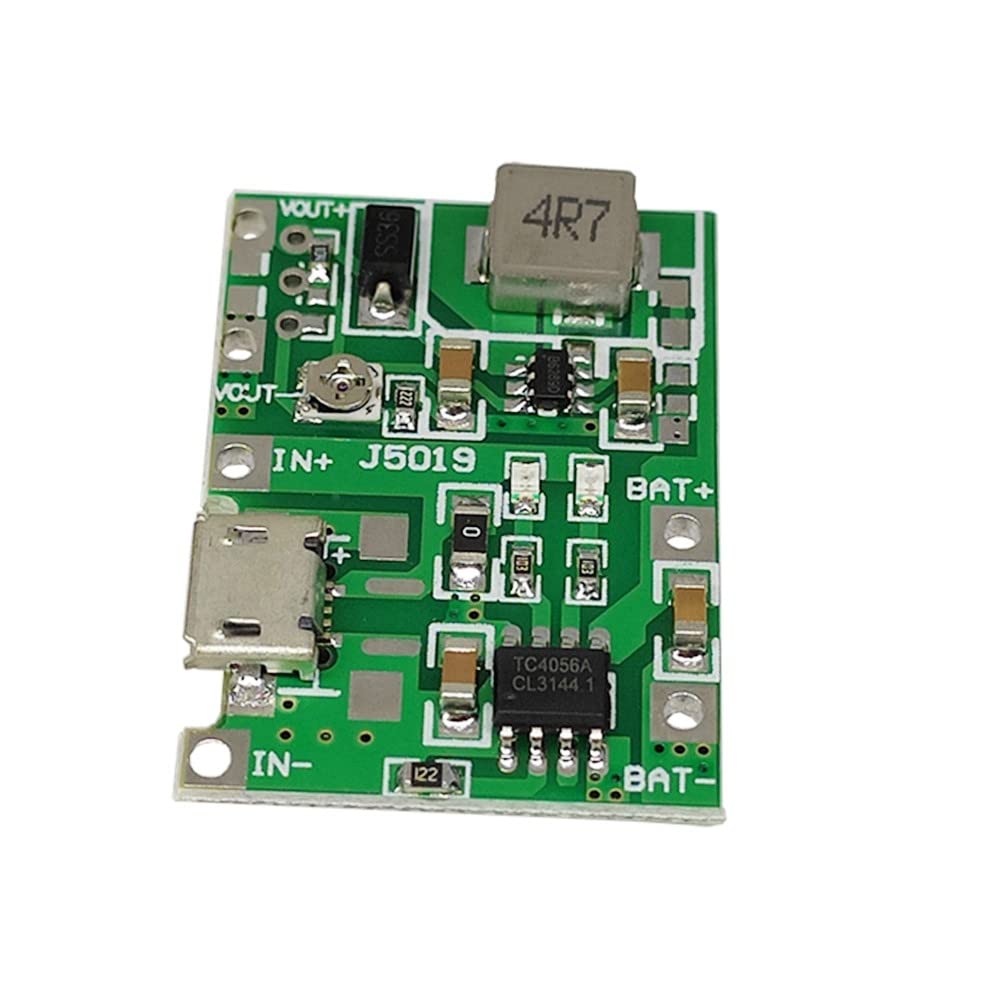Module Boost 2A,5 pieces 18650 Module de Charge de Batterie Lithium-ion,Carte D'alimentation Step-Up 3.7V à 5V 9V 12V Module de Charge-décharge
