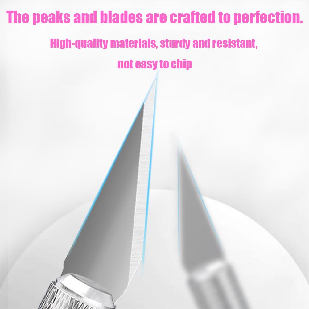 Set 7 Punte Per Penna Diamond Painting - Accessori Pittura Diamante 5D Fai Da Te - Con Penna Ergonomica - Colore Rosa - Foto 2