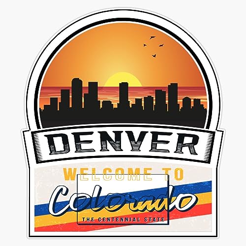 Magnet Denver Welcome To Colorado The Centennial State Colorado State And Cities Series -4 Magnet Vinyl Decal Sticker 5