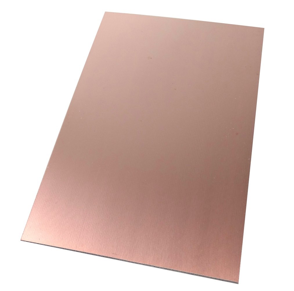 Circuito Stampato Presensibilizzato 100 X 160 Mm - Fibra Di Vetro